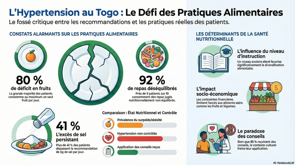 Visuel présentant les travaux sur l' hypertension au Togo